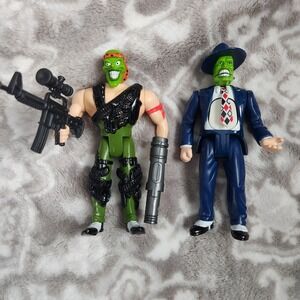 1997 Toy Island The Mask The Animated Series SGT. Mask & Belly Blastin' Figures